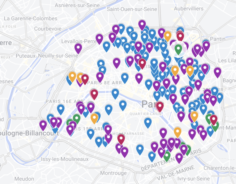 Carte scolaire 1er degré 2023 de Paris CARTE INTERACTIVE SGEN CFDT