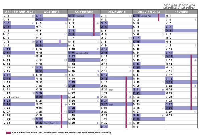 Sgeek Créer un calendrier scolaire SGEN CFDT Côte d Azur