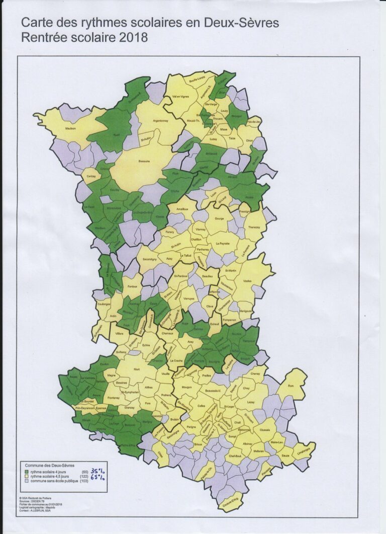 Carte Jours Couleur Sgen Cfdt Poitou Charentes