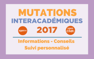 guide mutations interacadémiques second degré 2017 pour les personnels d'enseignement, d'éducation et d'orientation