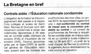 Article d'Ouest-France