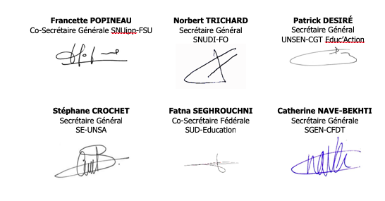 Evaluations Nationales Cp Et Ce1 Courrier Commun Contre Les Menaces De Sanctions Federation Sgen Cfdt