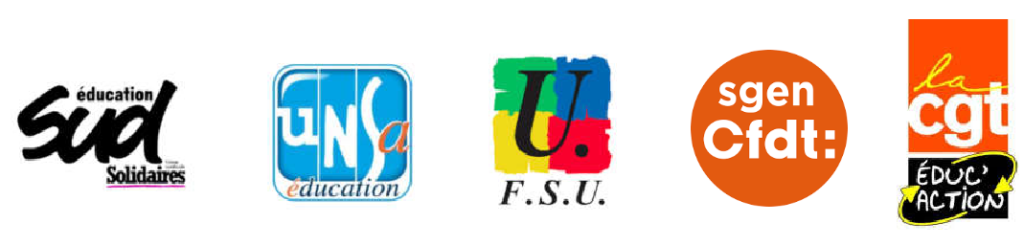 FSU / UNSA Education / Sgen-CFDT / CGT Educ'action / Sud Education