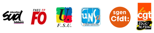 Intersyndicale FSU - UNSA Education - FNEC-FP-FO - Sgen-CFDT - CGT Educ'action - Sud Education
