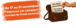 semaine de l'école inclusive : déposons nos cartables