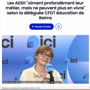 La CFDT Éducation dans les médias