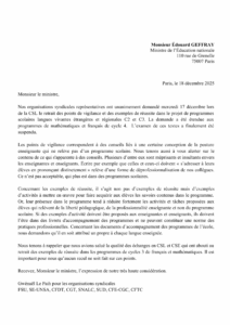 programmes langues, maths et français