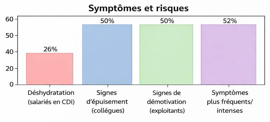 étude climat santé travail Symptômes et risques