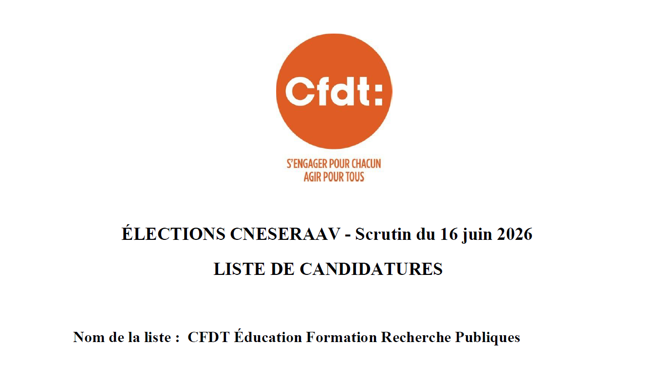 Liste élections CNESERAAV