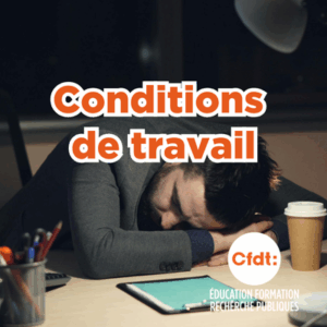 Conditions de travail personnels direction