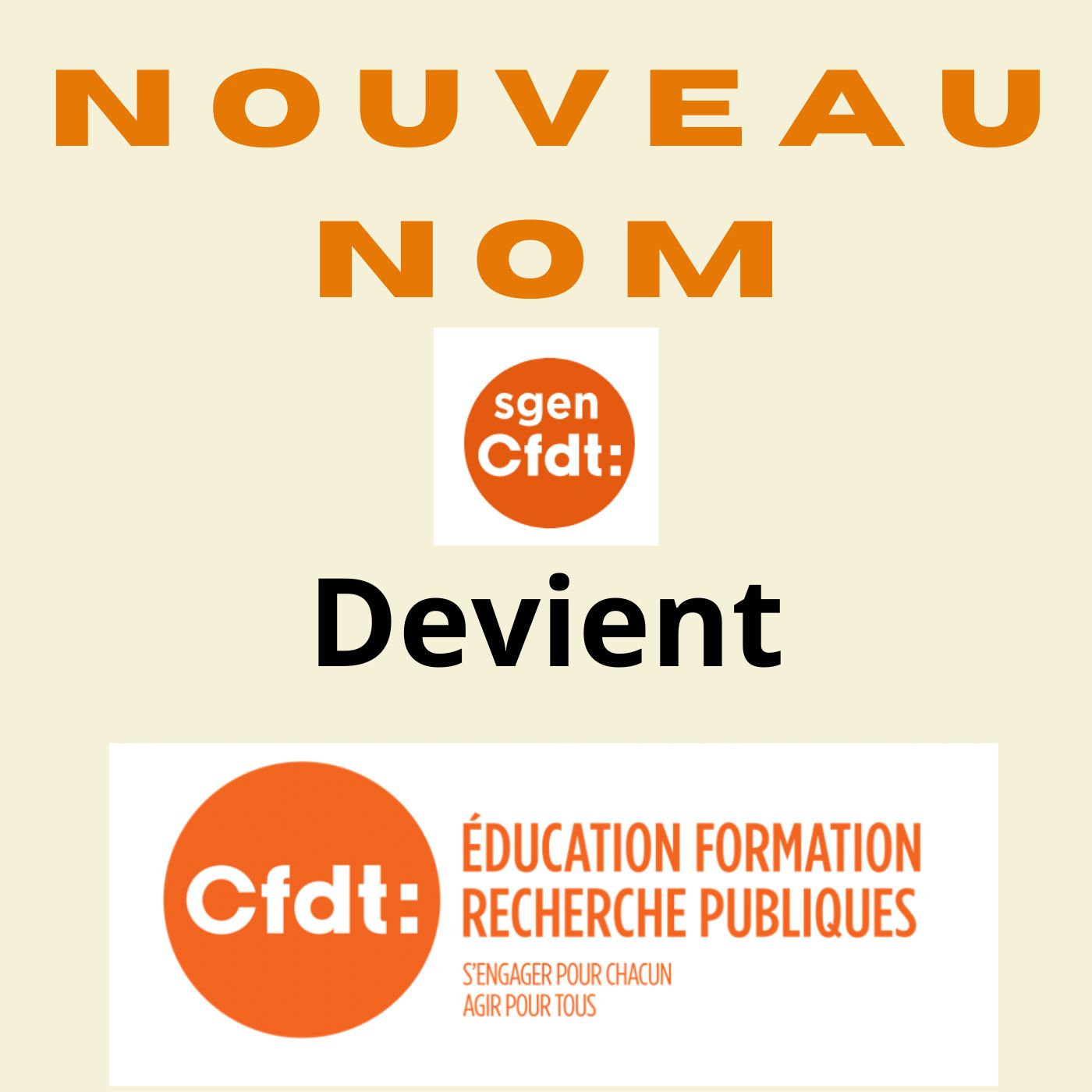 NOUVEAU DU SGEN-CFDT