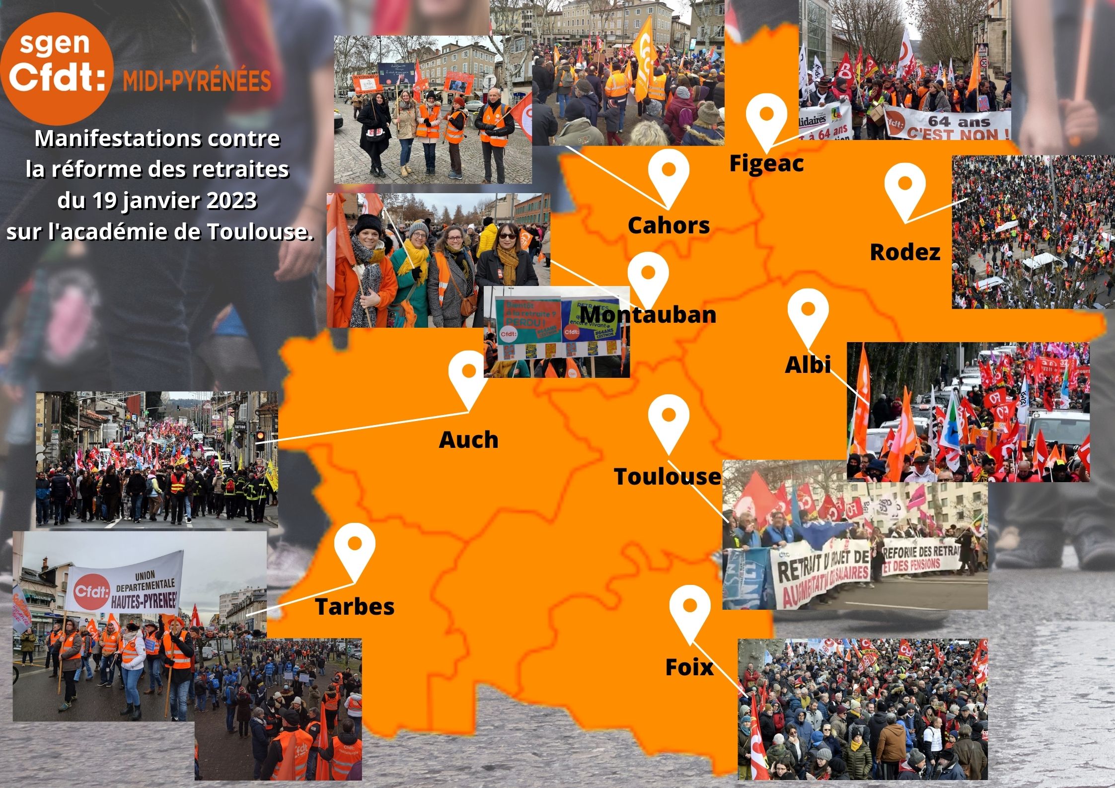 Mobilisation du 19/01/23 dans l'académie de Toulouse #SgenMidiPy