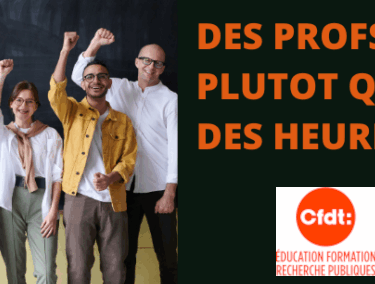 DES PROFS PAS DES HEURES SUP