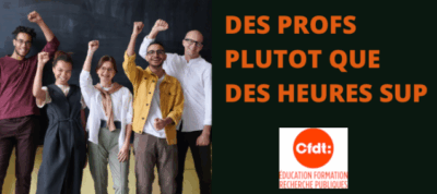 DES PROFS PAS DES HEURES SUP