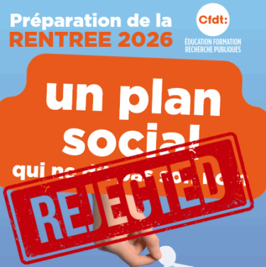 Plan social rejeté par la CFDT