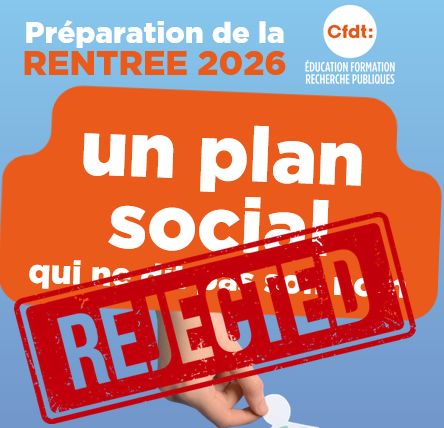Plan social rejeté par la CFDT