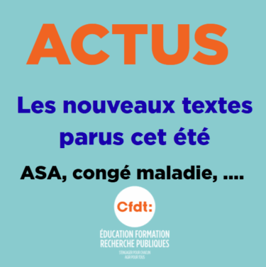 les nouveaux textes parus cet été