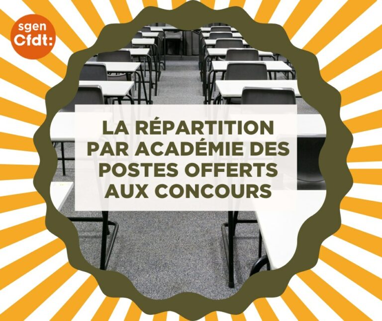 Crpe 2022 Nombre De Postes Par Academie