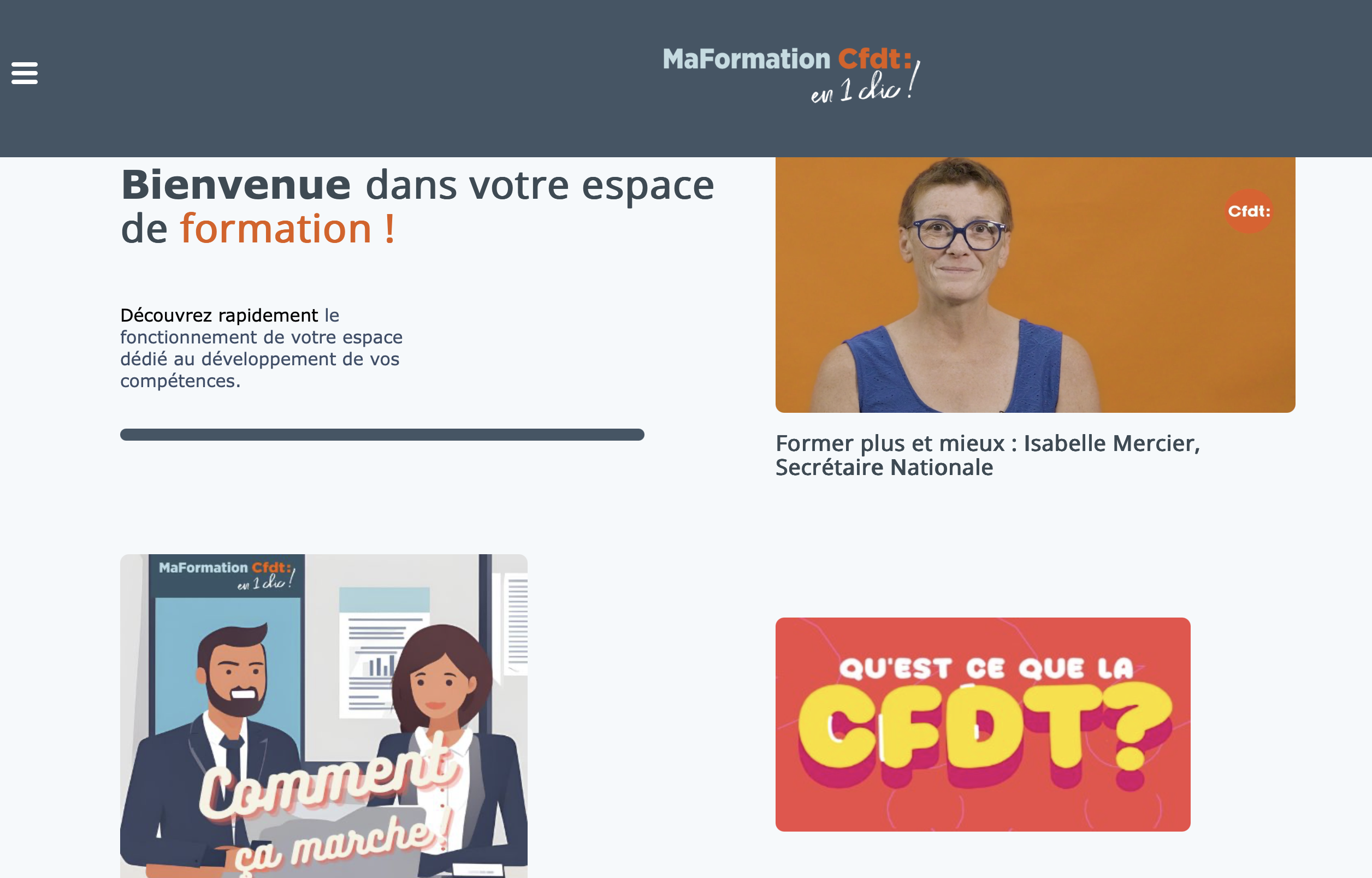 Adhérents CFDT : profitez des formations en ligne avec “Ma formation ...