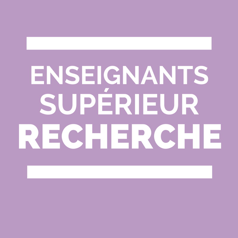 enseignants de l'enseignement supérieur et de la recherche