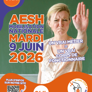 grève des AEHS le mardi 9 juin 2026