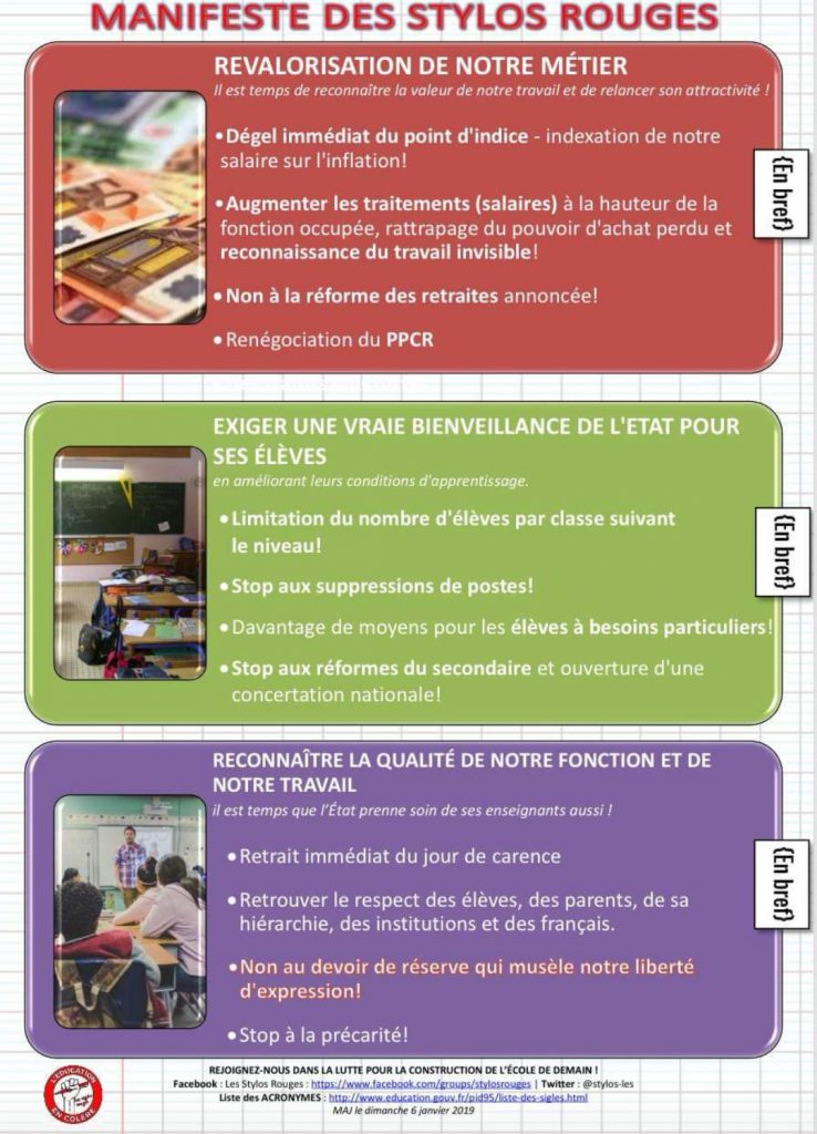 Les Stylos Rouges Quelques réflexions sur les