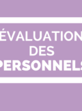 évaluation des personnels