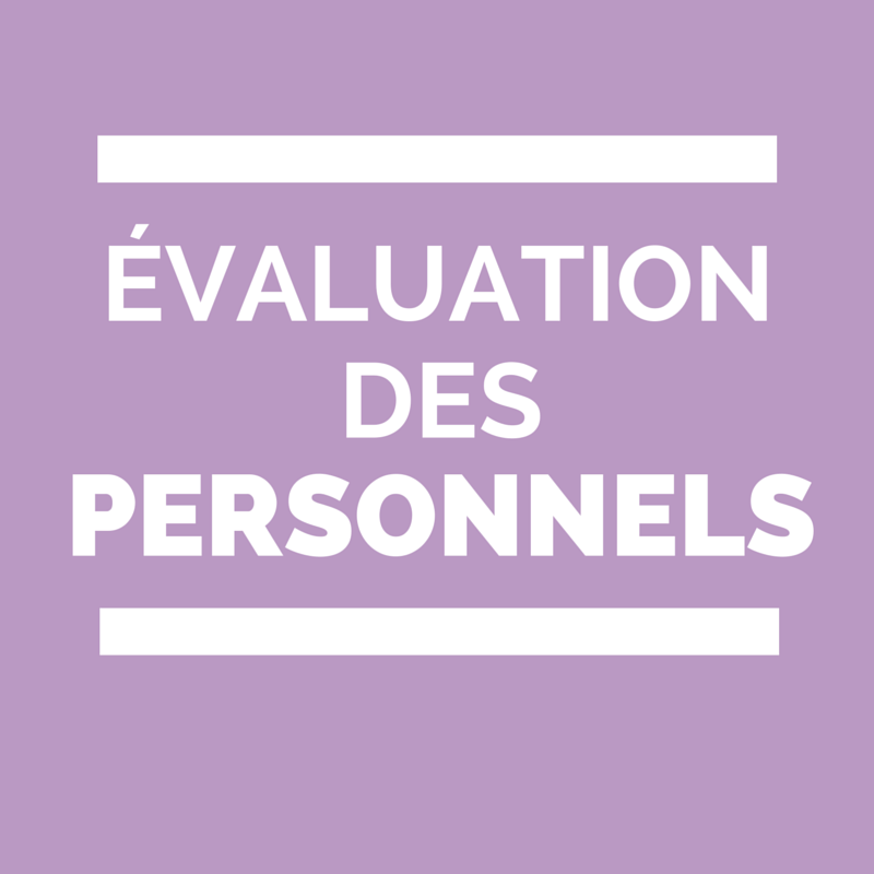 évaluation des personnels