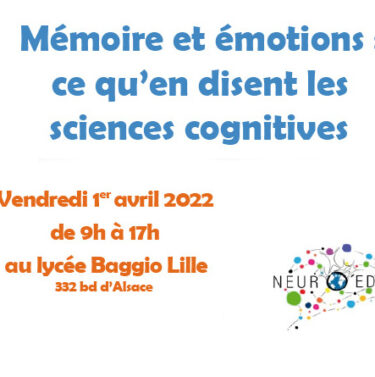 Colloque Mémoire et emotions