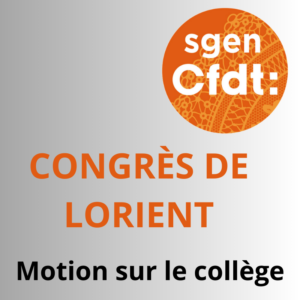 Motion sur le collège