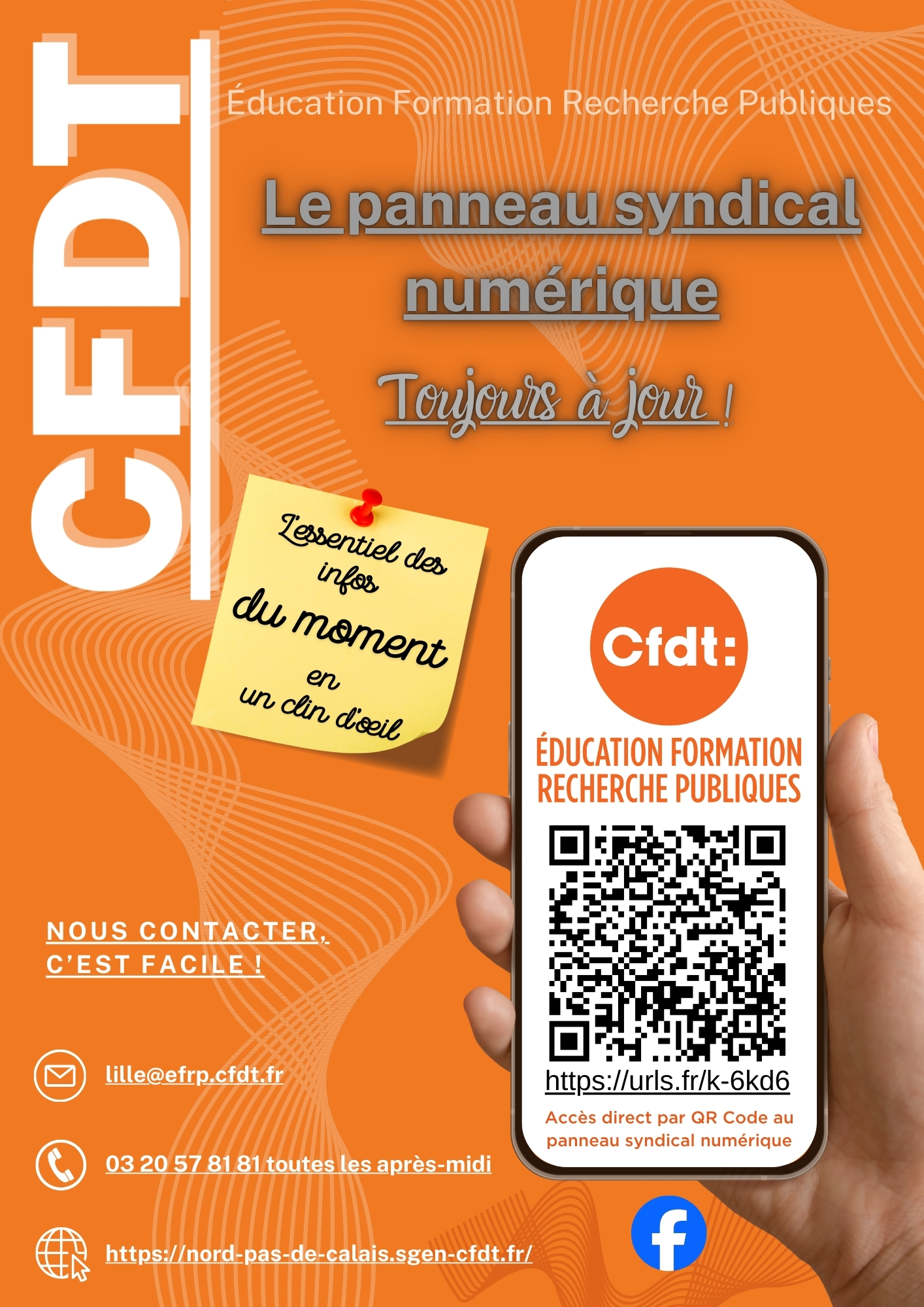 panneau syndical cfdt efrp 5962