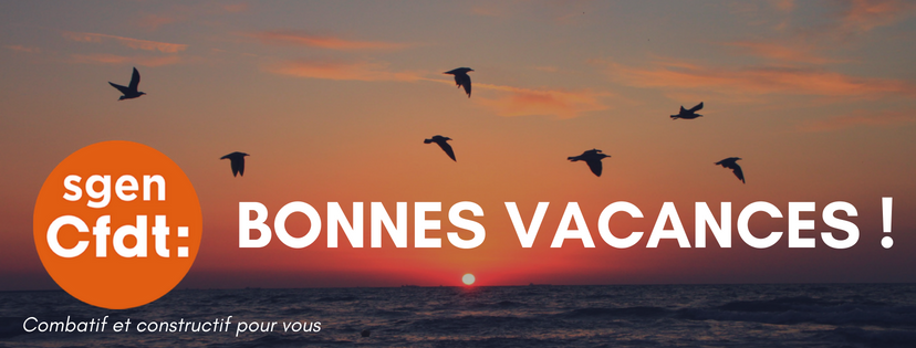 bonnes vacances - SGEN‑CFDT
