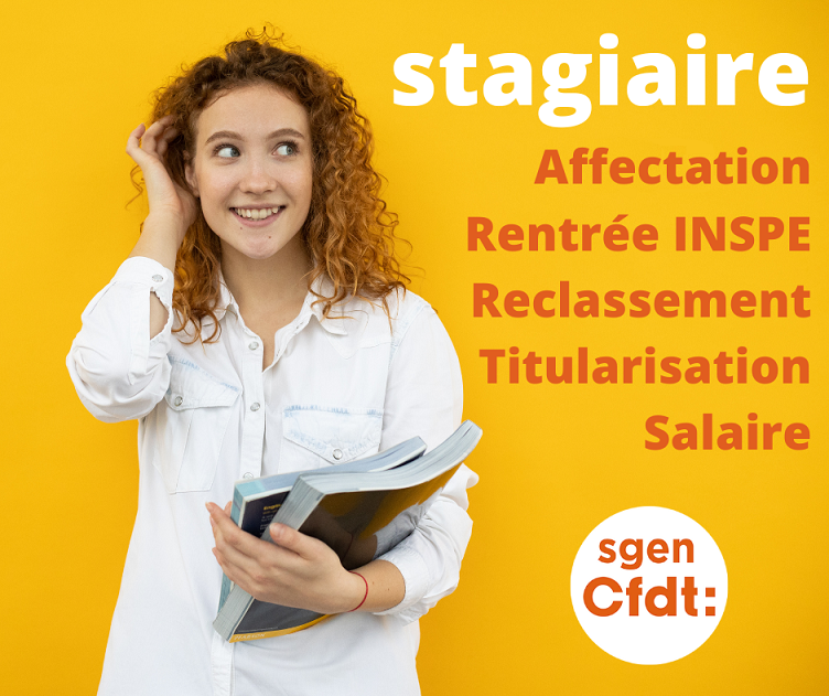 Stagiaire Pr Pare Ta Rentr E Avec Le Sgen Cfdt Participe Nos