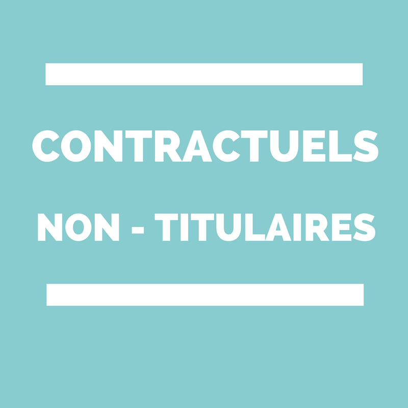 Contractuels - non titulaires