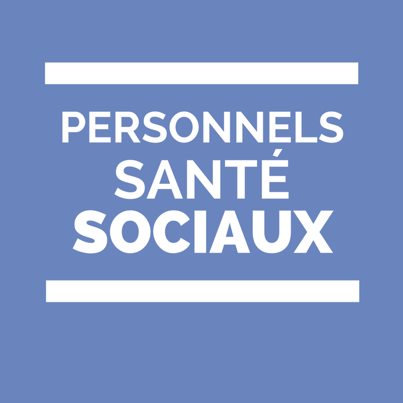 personnels de santé et sociaux