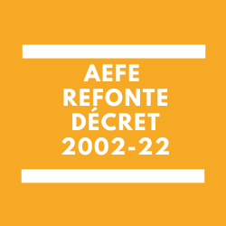 RECRUTEMENT AEFE décret résident