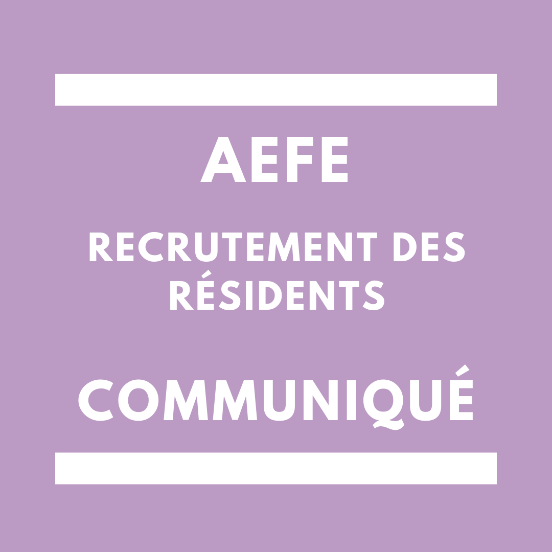 recrutement résidents aefe