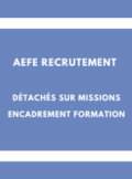 AEFE recrutement encadrement formation