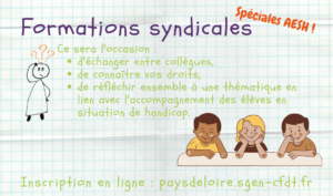 Formations syndicales AESH