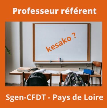professeur référent