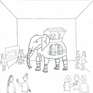 éléphant dans la pièce