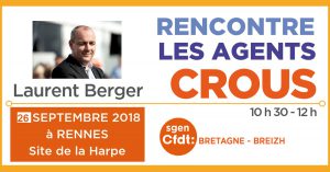 Laurent Berger au CROUS