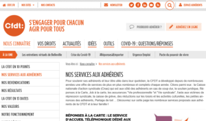accès attestation fiscale CFDT