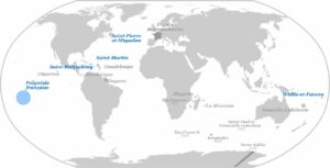 Carte des Collectivité d'Outremer par SuperBenjamin (wikipedia)
