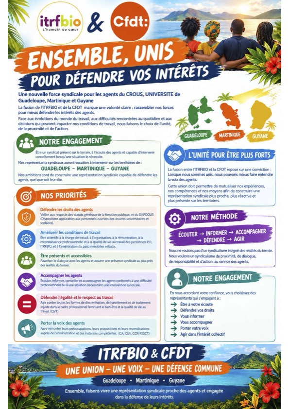 Flyer profession de foi commune ITRF-CFDT 2026