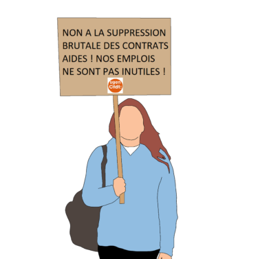 non a la ssuppression brutale des contrats aidés