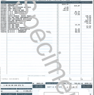 salaire SFT familial traitement