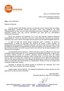 lettre ouverte auto-confinement