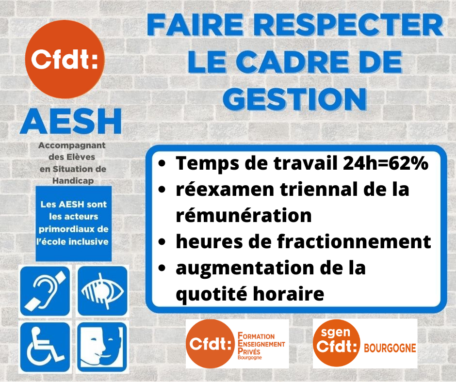 AESH faire respecter le cadre de gestion