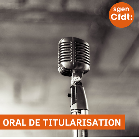 oral titularisation 2021